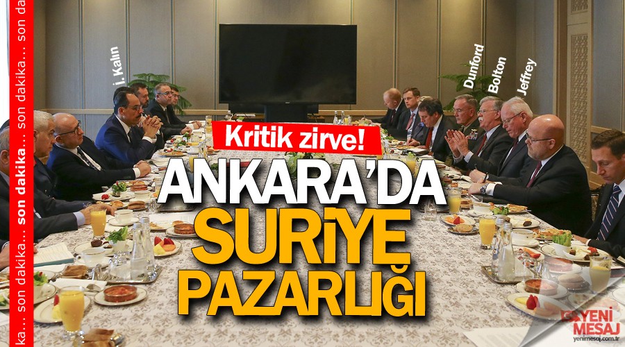 son dakika... Ankara'da Suriye pazarl