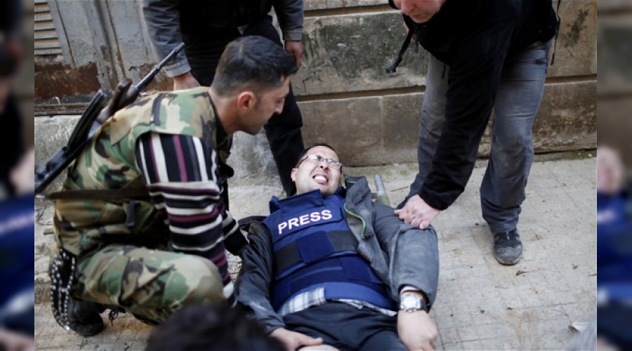 Suriye gazeteciler iin mezarla dnd