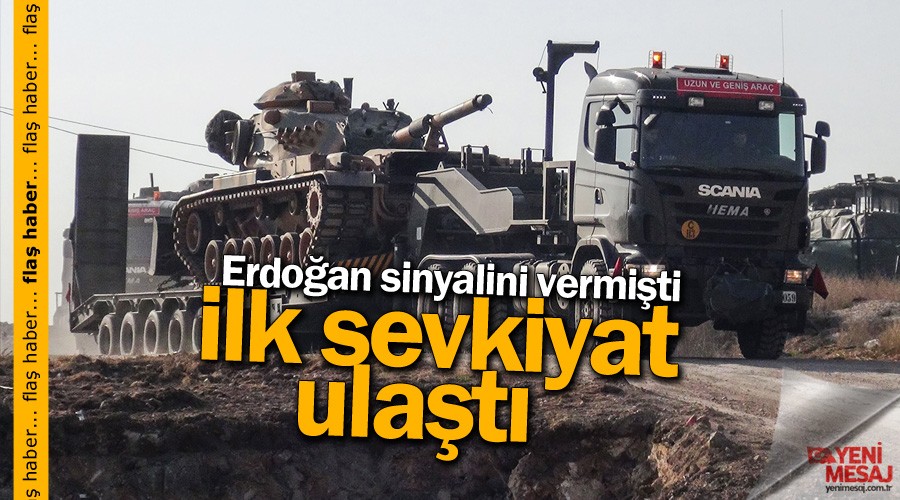 Suriye s�n�r�na ilk sevkiyat ula�t�