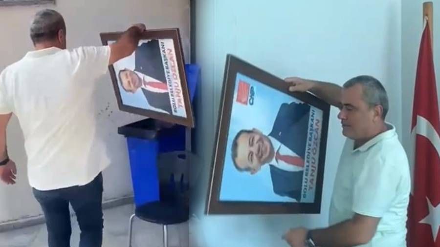 Tanju Özcan'ın fotoğrafının çöpe atılmasına ilişkin açıklama
