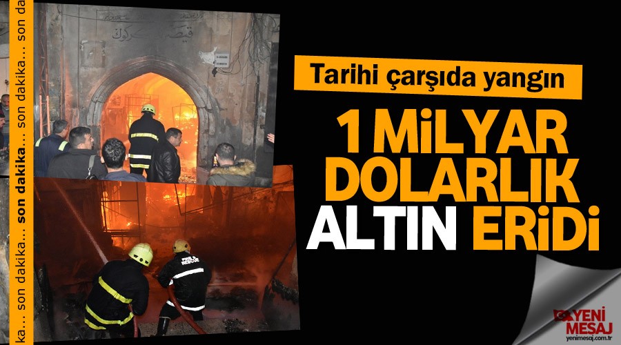 Tarihi arda yangn... Milyar dolarlk altn eridi