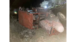 Tokat Zile'de uçuruma yuvarlanan traktörün altında kalan sürücü hayatını kaybetti