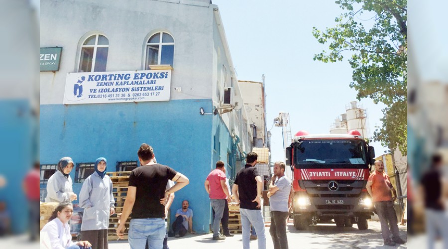 Tuzla'da fabrika yang�n�