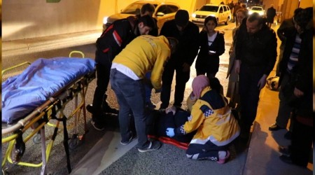 Üst geçidi kullanmayınca ölümden döndü