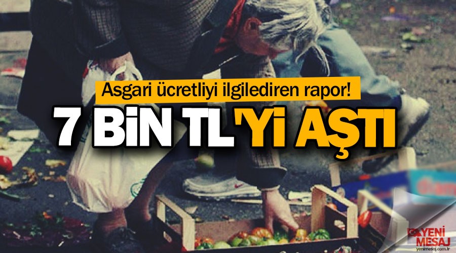 Yoksulluk sınırı 7 bin TL'yi aştı