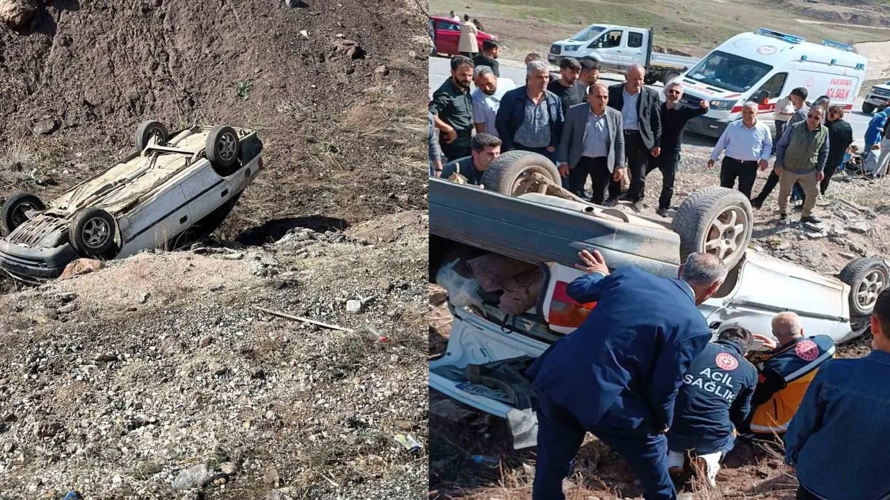 Yüksekova'da devrilen otomobildeki 9 kişi yaralandı