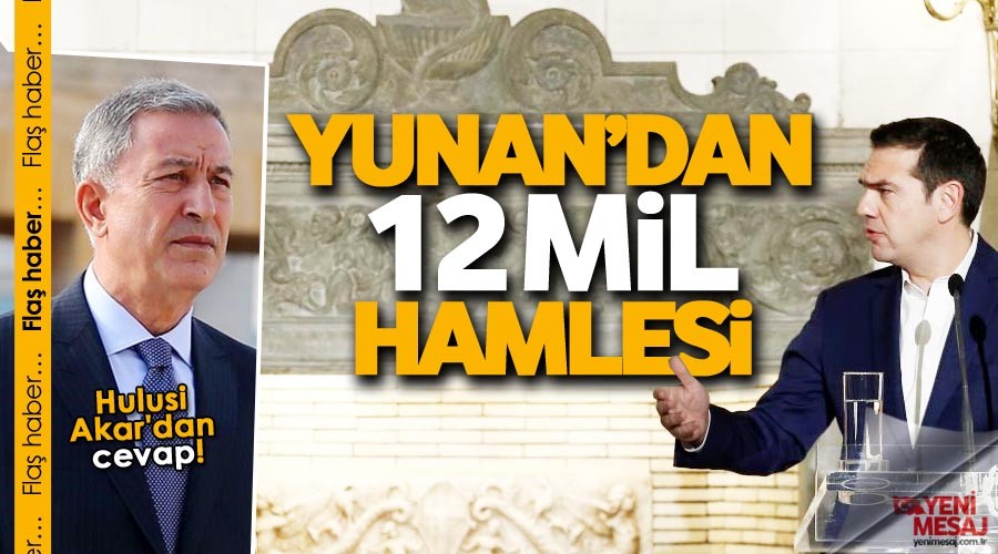 Yunan'dan 12 mil hamlesi