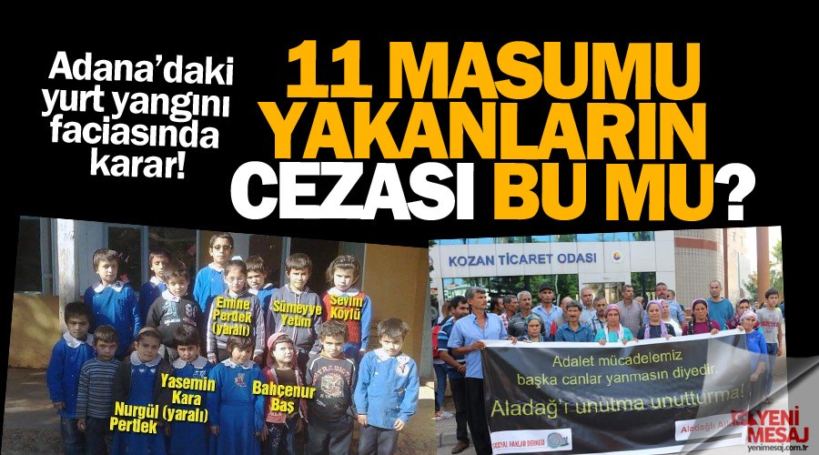 11 masumu yakanların cezası bu mu?