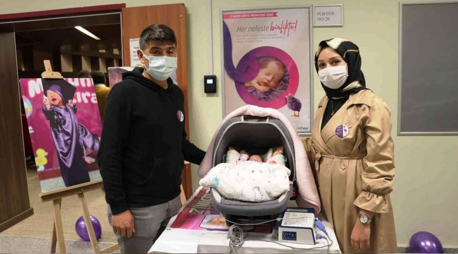 490 gramlık bebek 4 ay sonra ailesine kavuştu