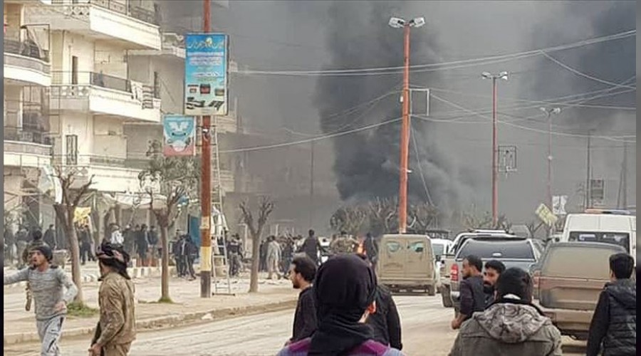 Afrin'de patlama: 8 l, 35 yaral