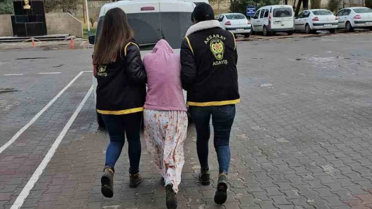 Aksaray'da 8 ayrı hırsızlık suçundan aranan kadın tutuklandı