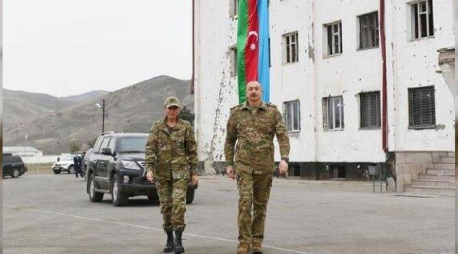 Aliyev işgalden kurtarılan Gubadlı'yı ziyaret etti