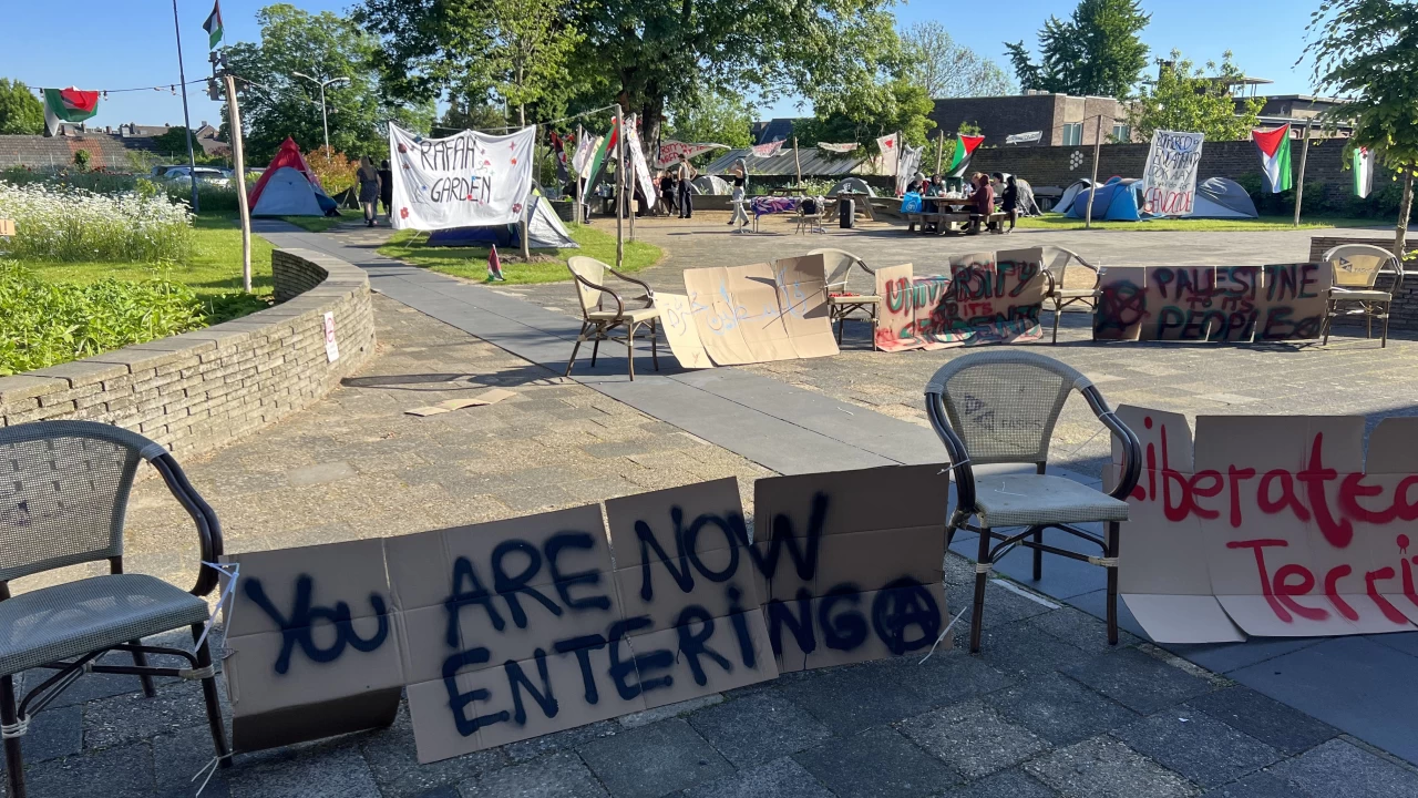 Amsterdam �niversitesi, Filistin eylemleri nedeniyle kamp�slerini kapatt�