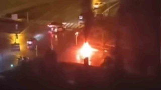Ankara'da seyir halindeki otomobile yıldırım düştü