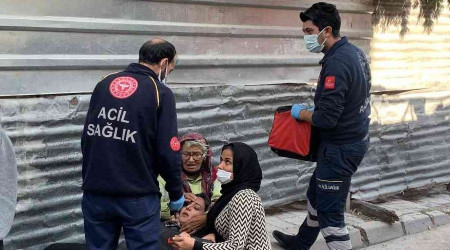 Apartmandaki yangn gren bina sakini sinir krizi geirdi