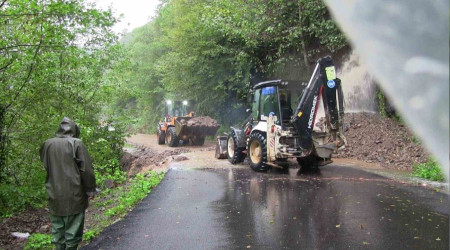 Artvin'de şiddetli yağışlar etkili oldu