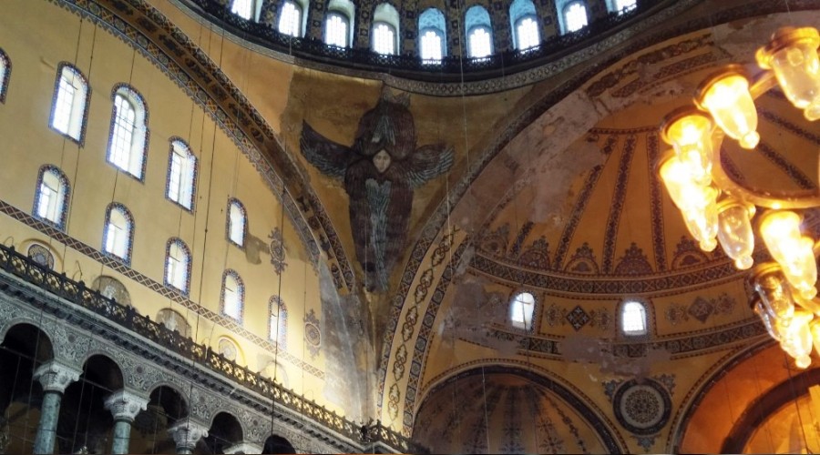 Ayasofya'da dev iskele 7 yıl sonra kaldırıldı