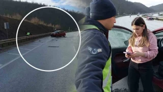 Aynı yerde peş peşe üç kaza meydana geldi