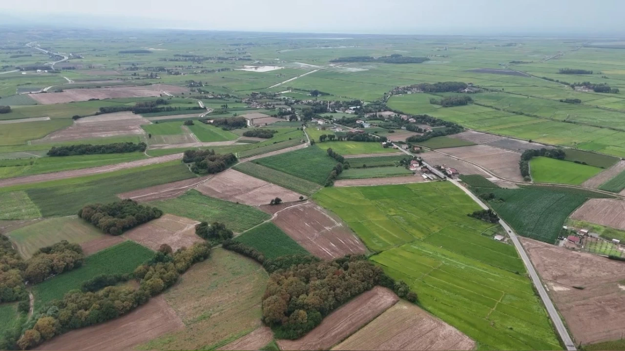 Bafra Ovas�'nda tar�m arazileri sular alt�nda