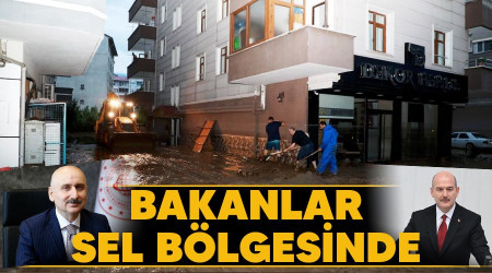 Bakanlar sel blgesinde