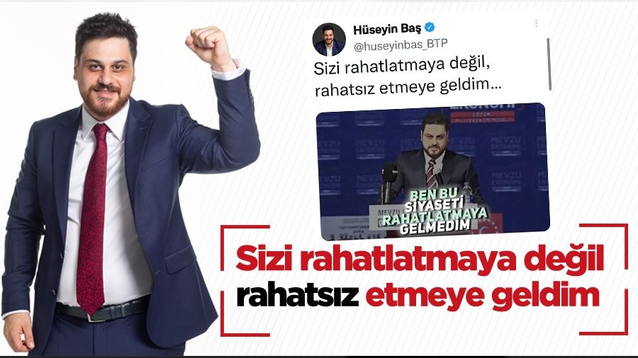 “Ben bu siyaseti rahatsız etmeye geldim”