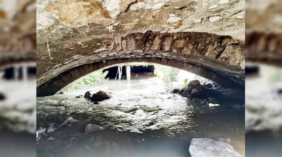 Bir tarihi menfez daha bulundu