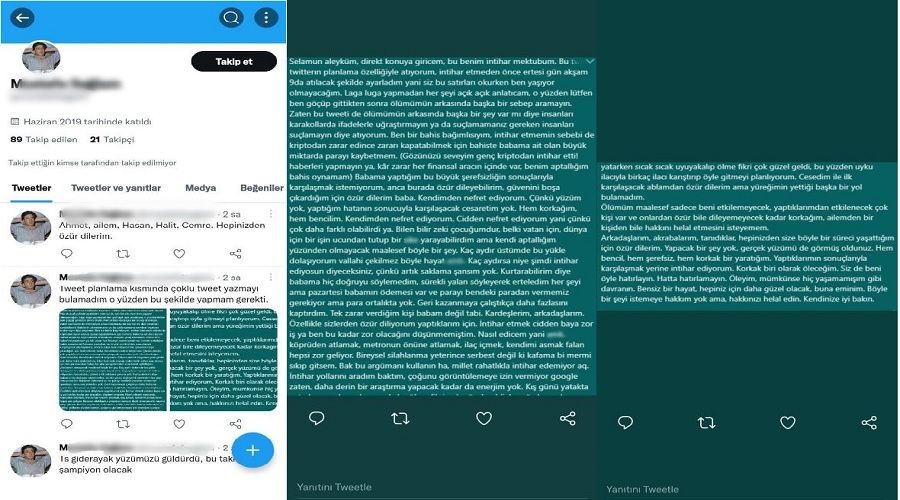 Bir üniversite öğrencisi daha not bırakarak intihar etti