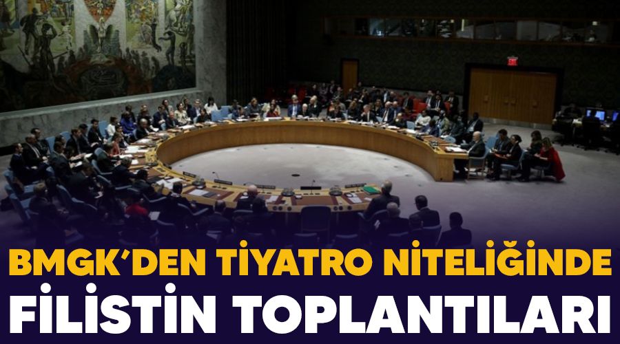 BMGK'den tiyatro niteliğinde Filistin toplantıları