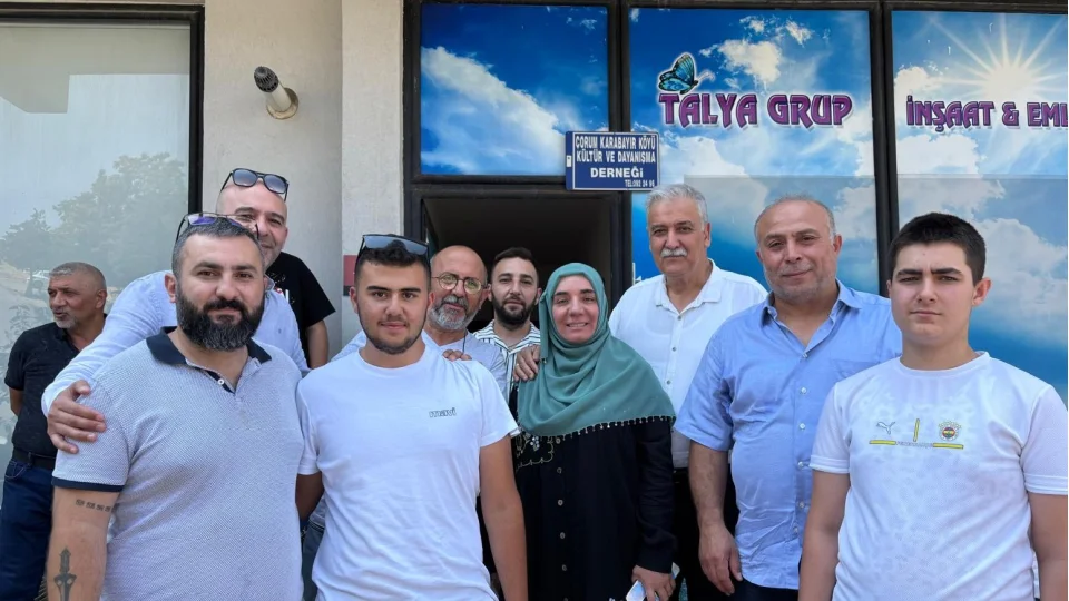 BTP heyeti �orum Karabay�r K�y��n�n A�ura program�na kat�ld�