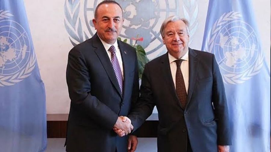 Çavuşoğlu, Guterres ile görüştü