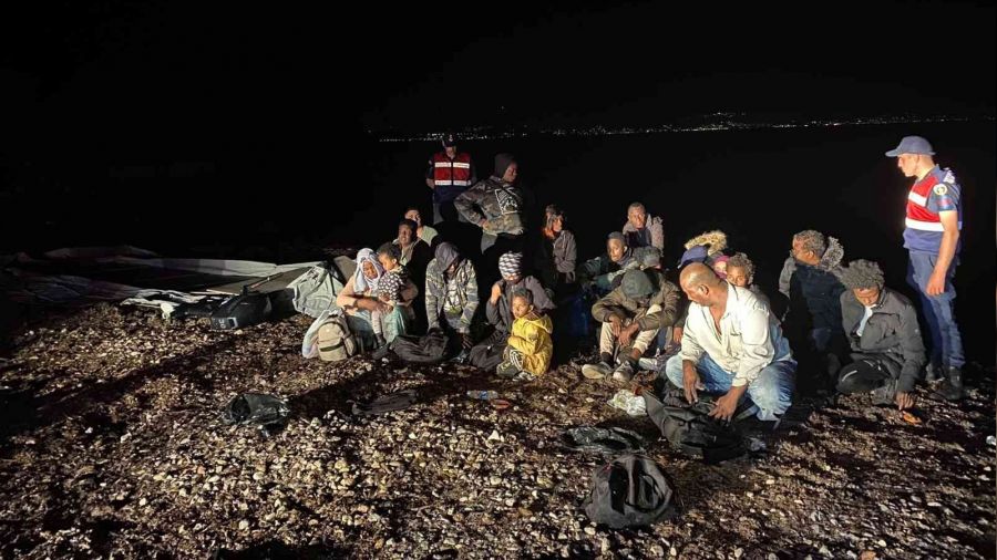 Çeşme'de 20 düzensiz göçmen tespit edildi