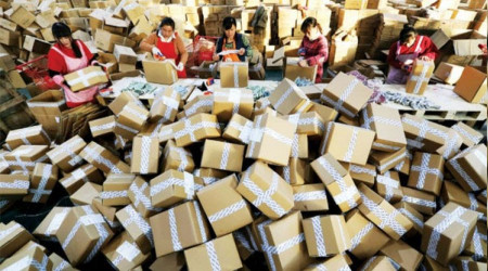 Çin'de kargo sektöründe teslimat rekoru
