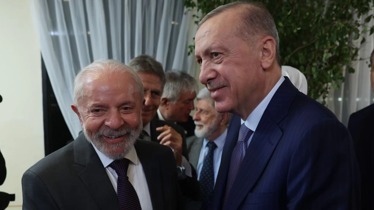 Cumhurba�kan� Erdo�an, Brezilya Devlet Ba�kan� Lula da Silva ile g�r��t�