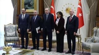 Cumhurbaşkanı Erdoğan DEM Partililerle buluştu