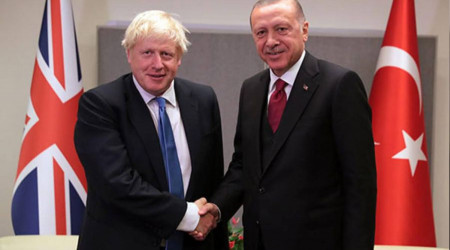 Cumhurbaşkanı Erdoğan, Johnson ile görüştü