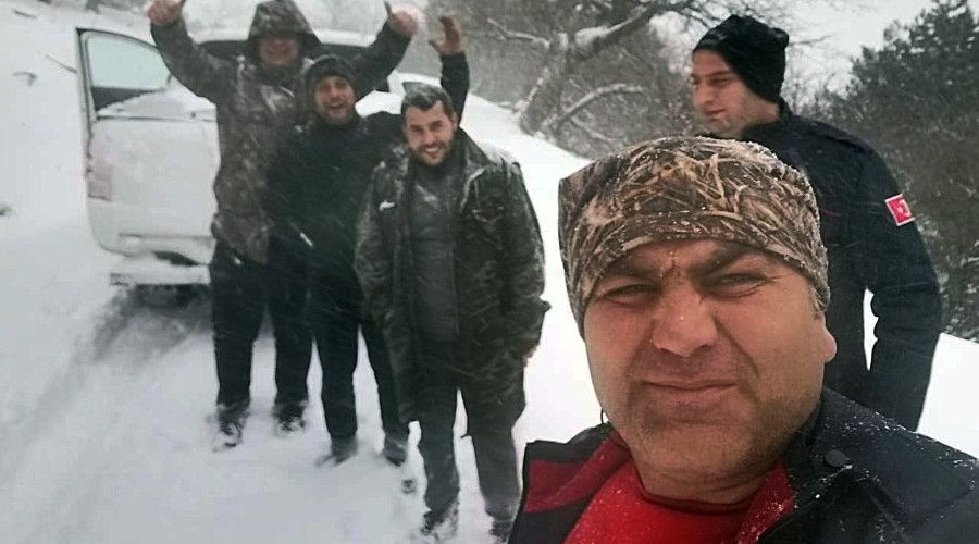 Da�da donmak �zereyken itfaiye ekipleri yeti�ti