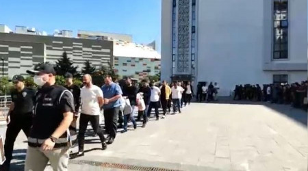 'Demir Yumruk' zanlıları adliyeye sevk edildi