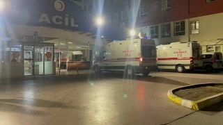 Denizli'de darp edilen kadn aratan yola atld