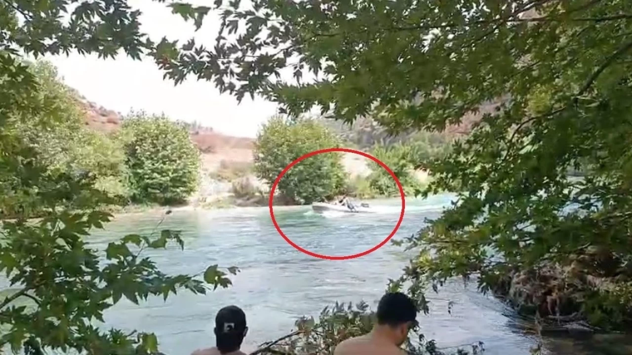 Dicle Nehri'nde mahsur kalan 10 kiilik aile kurtarld