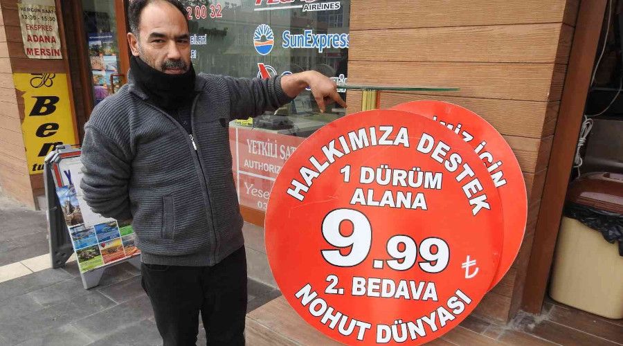 Dolar düştü, nohut dürümde kampanya başladı