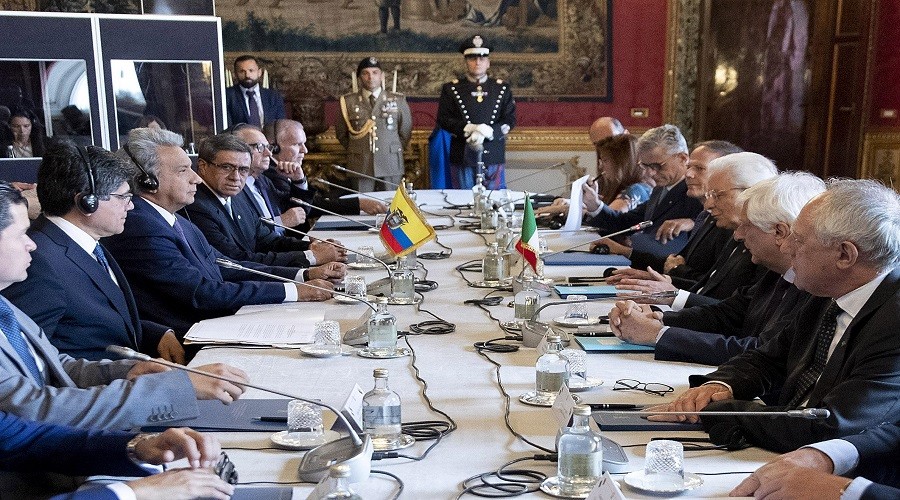 Ekvador Devlet Bakan Moreno, Avrupada yatrm turunda