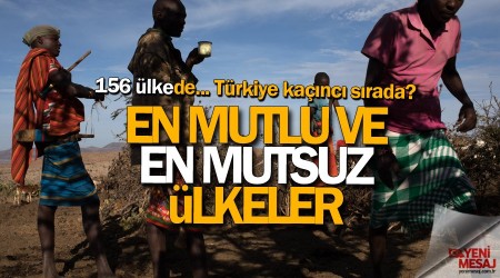 En mutsuz ülkeler Afrika'da