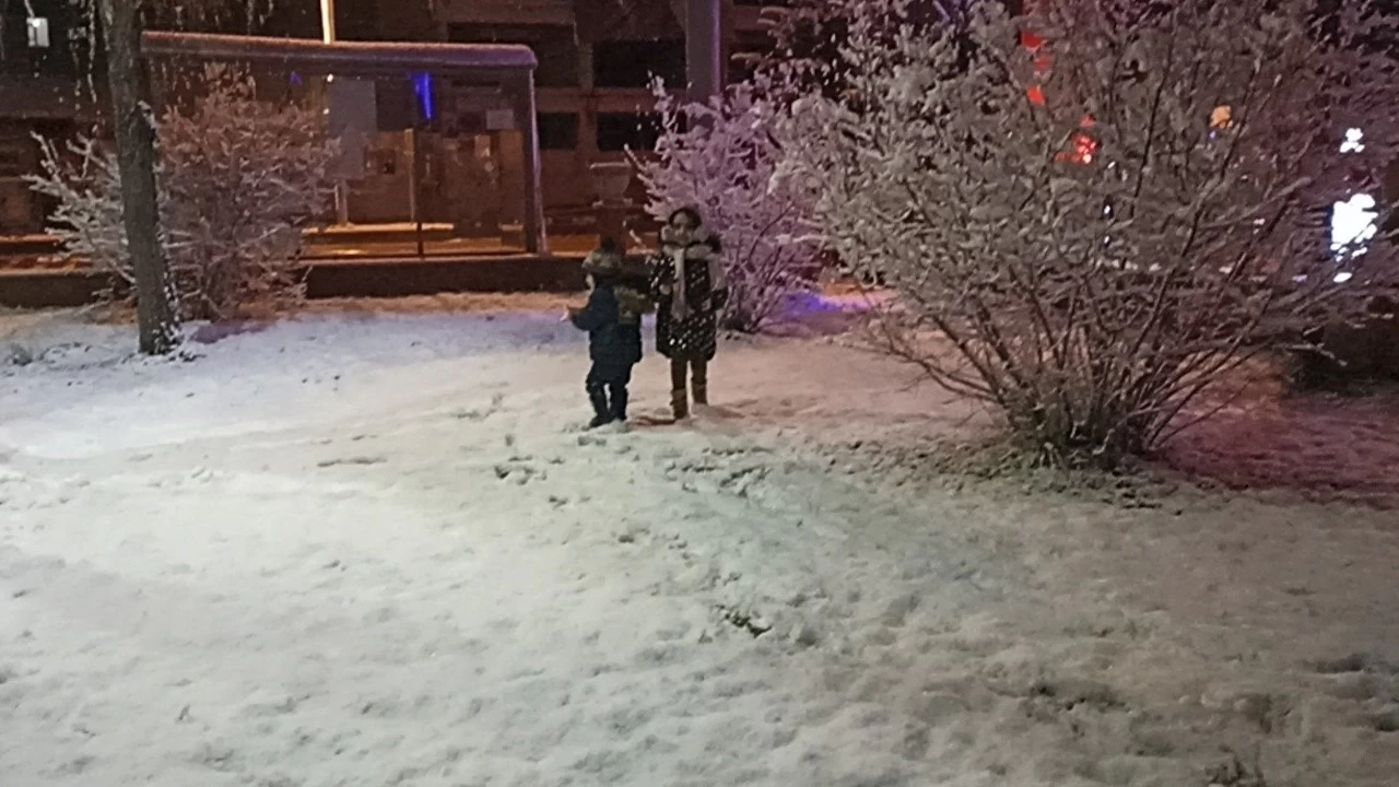 Erci'te Mart aynda kar ya