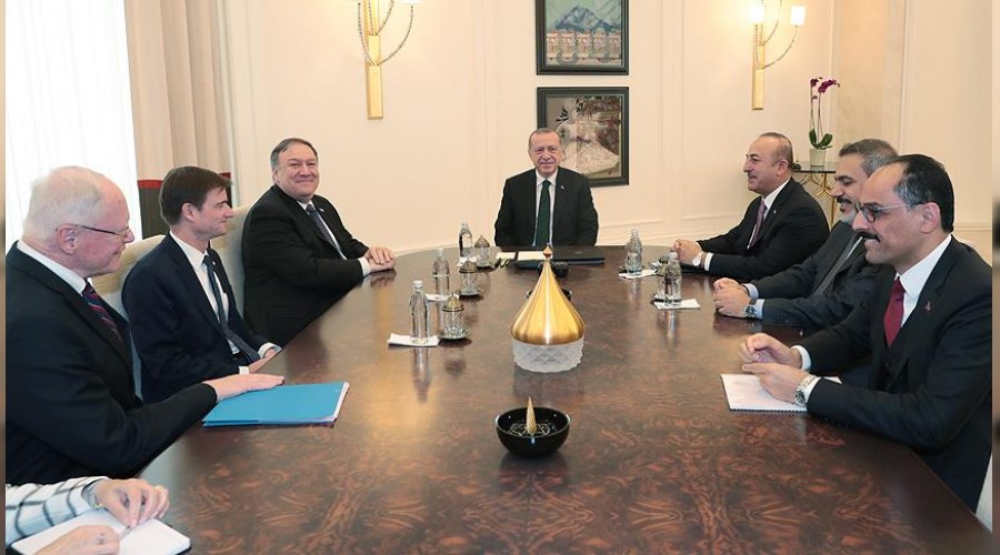 Erdo�an ile Pompeo 35 dakika g�r��t�