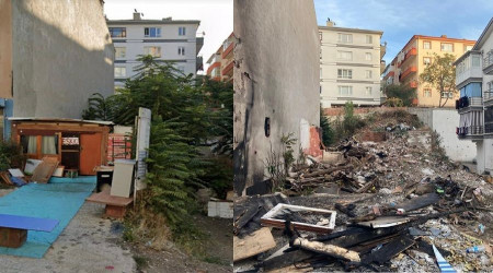 Evsiz adam kendi kurduğu kulübede yanarak can verdi