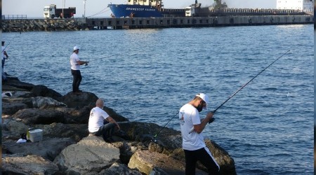 Fatsa'da balık avı yarışması