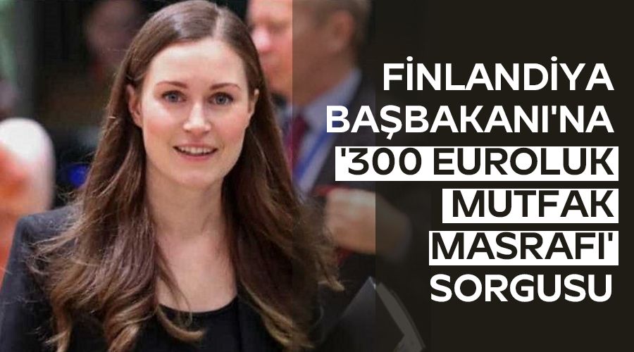 Finlandiya Ba�bakan�'na '300 Euroluk mutfak masraf�' sorgusu