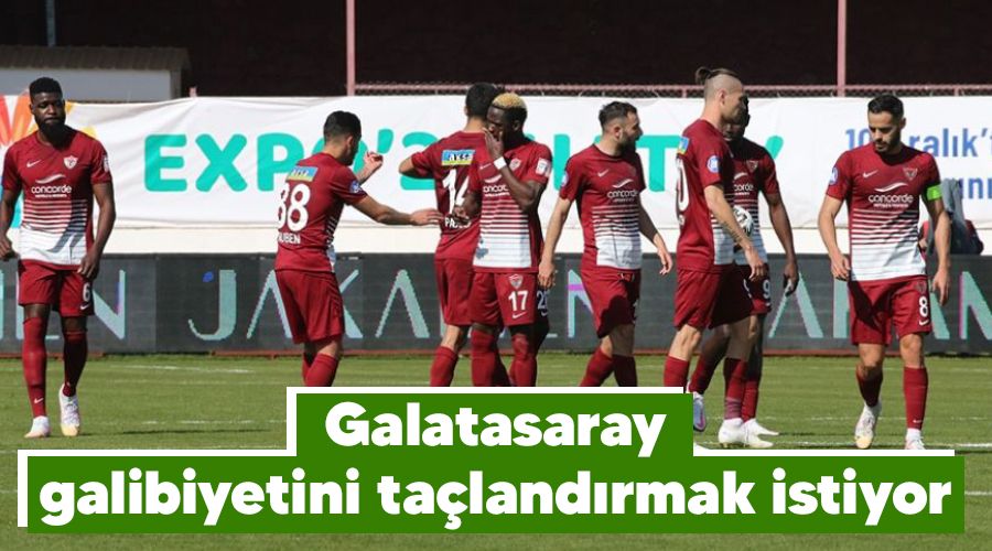 Galatasaray galibiyetini ta�land�rmak istiyor