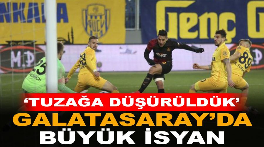 Galatasaray'da hakeme b�y�k isyan, tuza�a d���r�ld�k