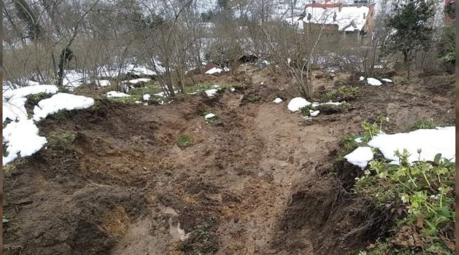 Giresun'un Piraziz ilçesinde heyelan